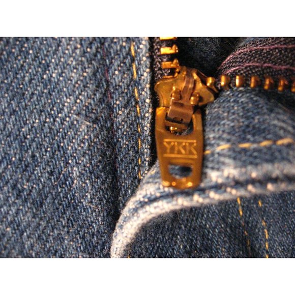 VINTAGE 70s LEE Riders Womens Jeans 12P 29X30 UNION MADE Blue Denim - Picture 9 of 12